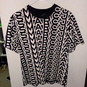 Marc Jacobs Black and White Graphic Top